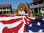 Gene Pisasale Raising the Flag at Fort McHenry, Baltimore, MD